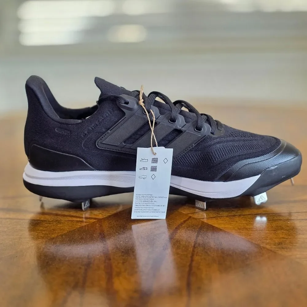 Adidas UltraBoost Light Baseball Cleats Black White NBY ID8610 Men’s 12.5 New LE
